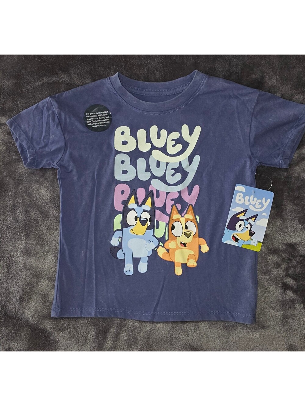 Bluey blue/purple graphic T shirt 3T